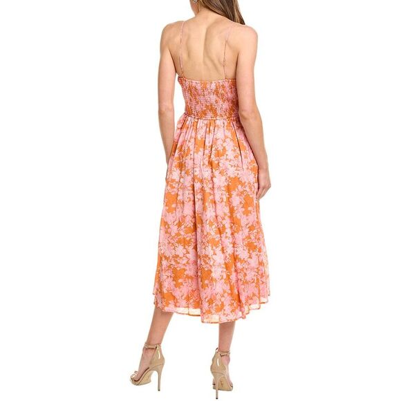 Hutch Womens  Spencer Midi Dress, Orange - Picture 2 of 3